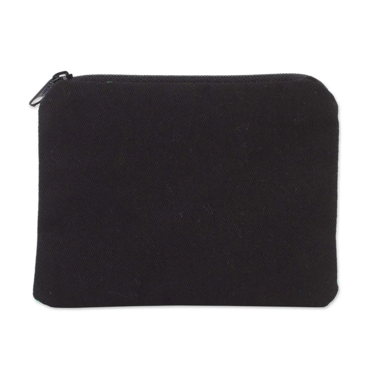 Andean Sun - embroidered cotton coin purse - Bag