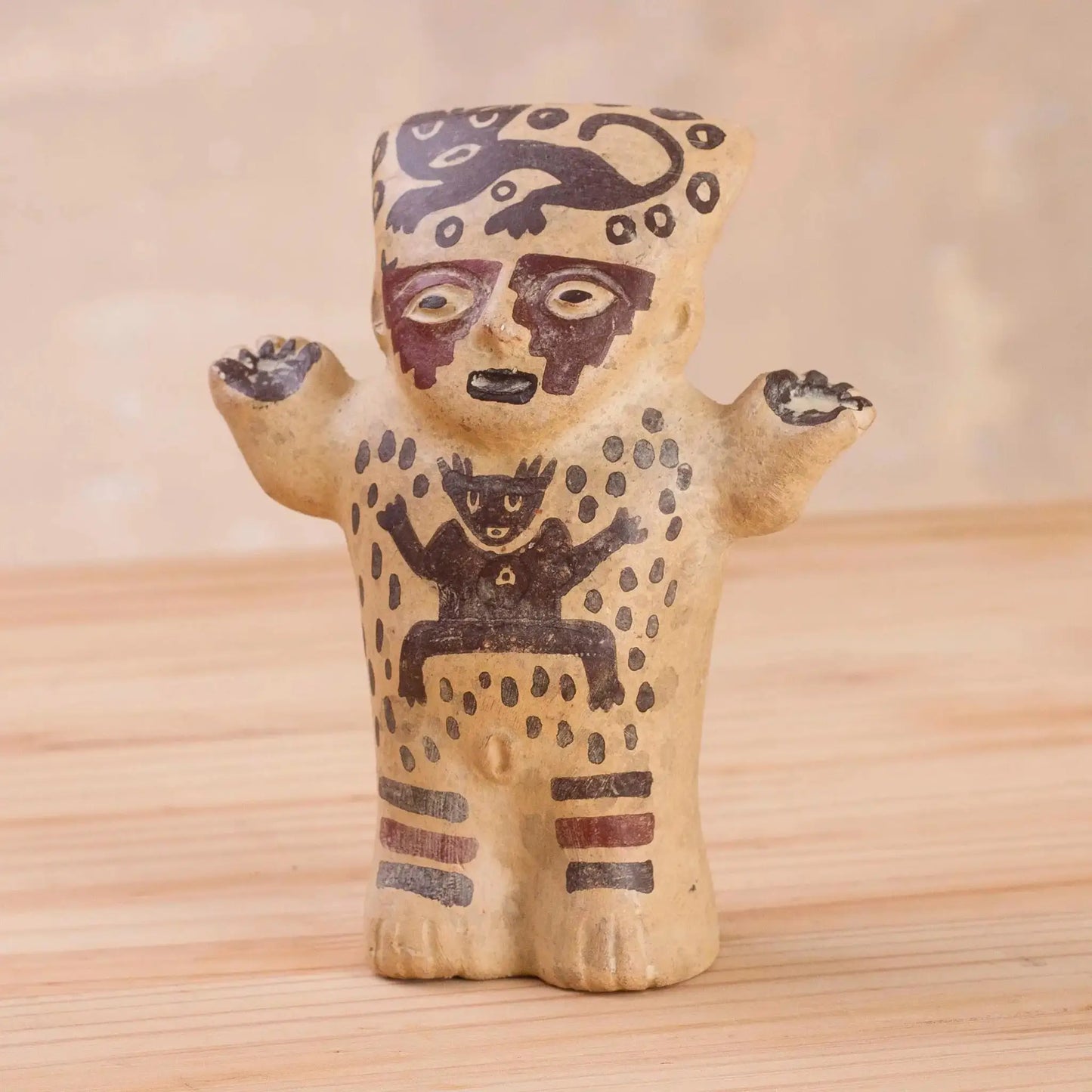 Female Cuchimilco - Archaeological Ceramic Statuette from