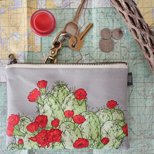 Hedgehog Cactus Zipper Pouch - Bag