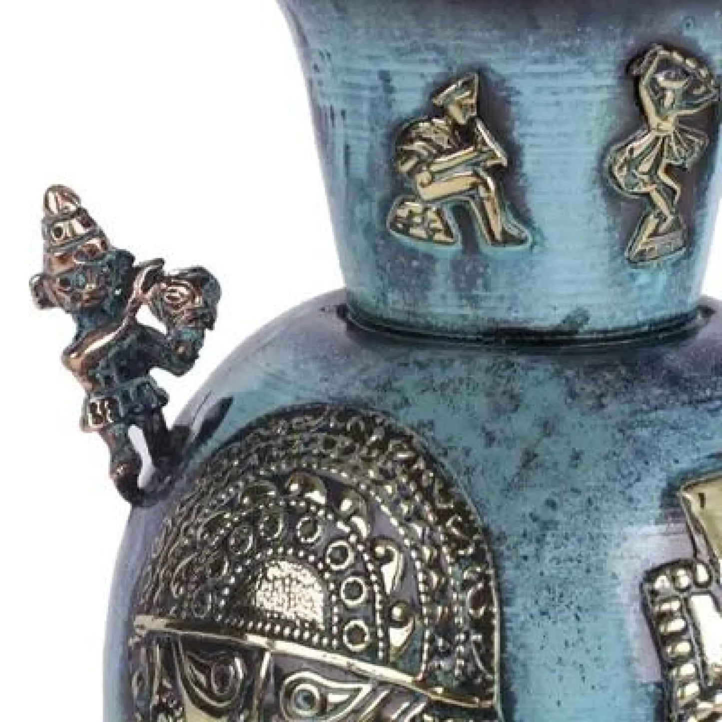 History of Warriors - copper and bronze vase - Art