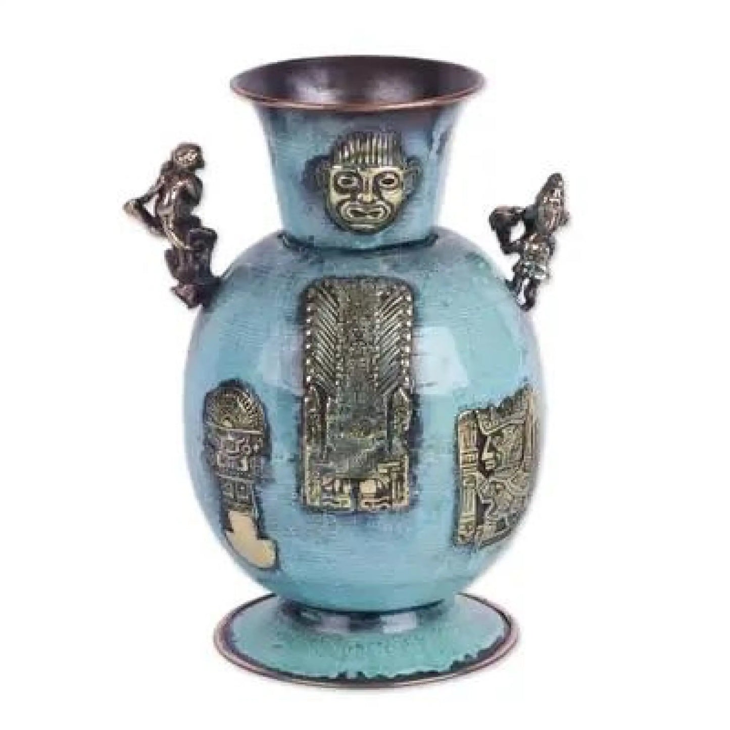 History of Warriors - copper and bronze vase - Art
