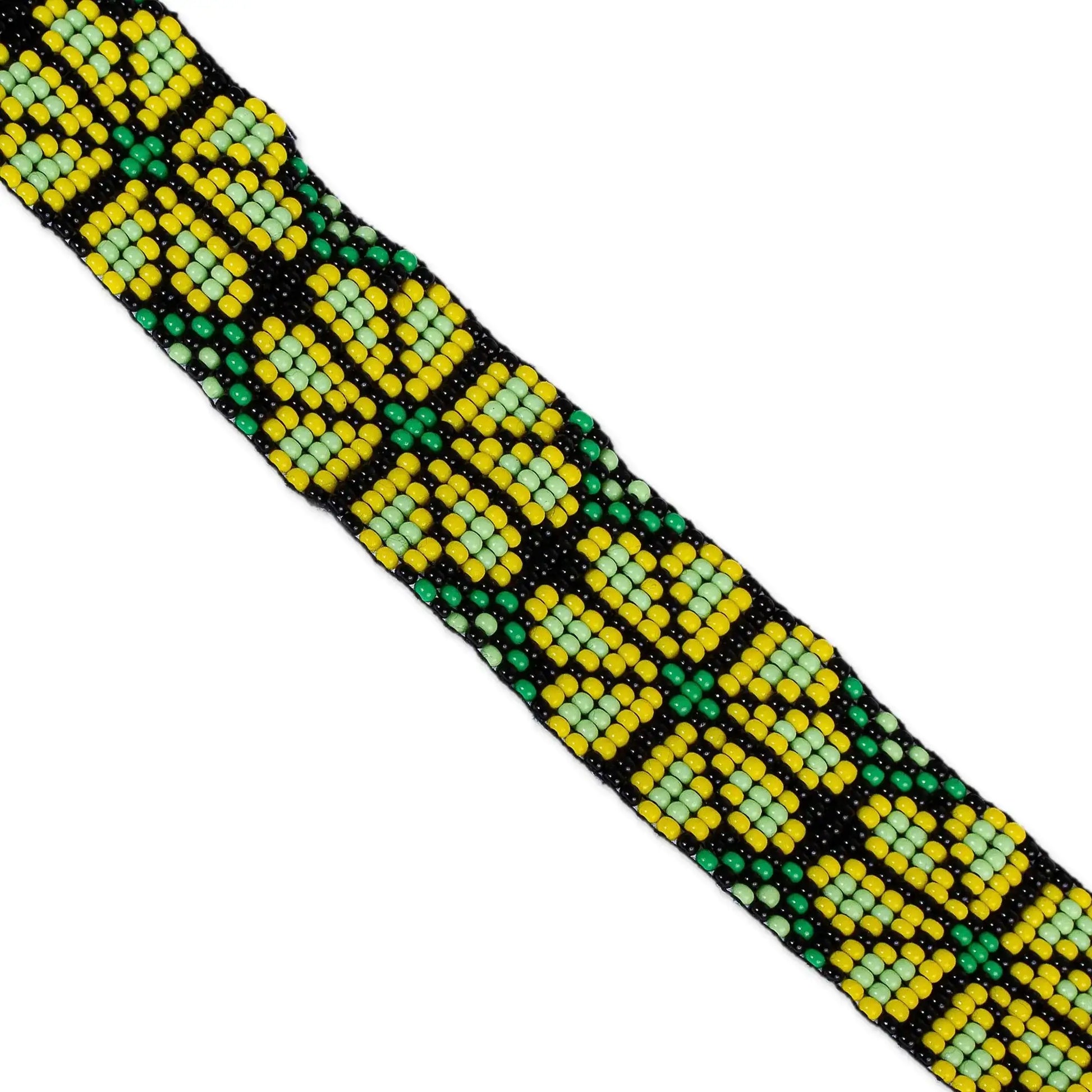 Huichol Beaded Floral Bracelet - Jewelry