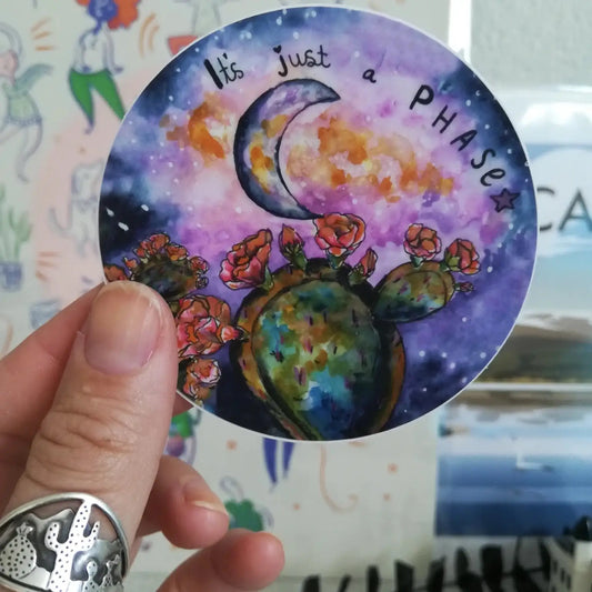 It’s Just a Phase sticker - Sticker