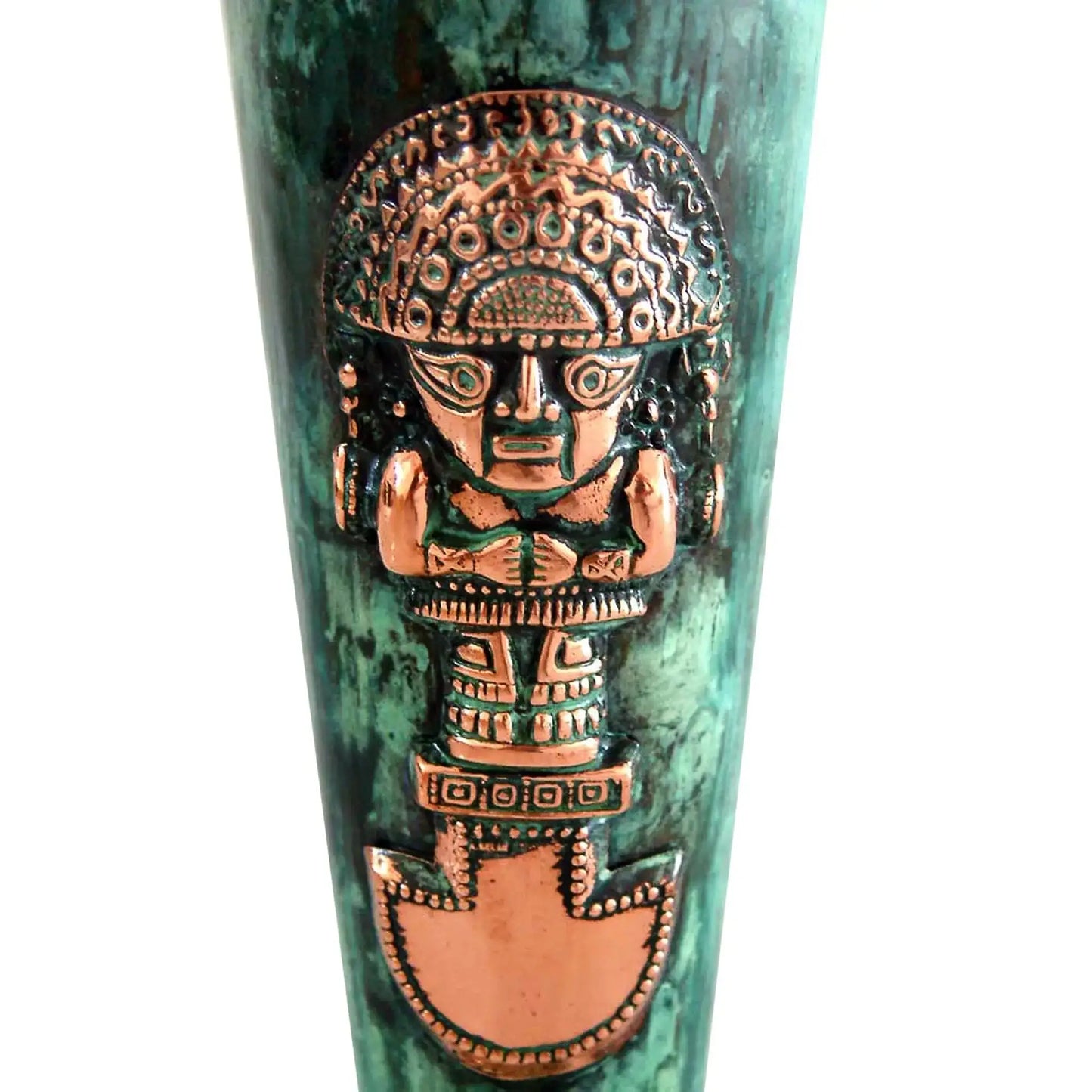 King’s Sacrifice - copper and bronze tumi vase - Art