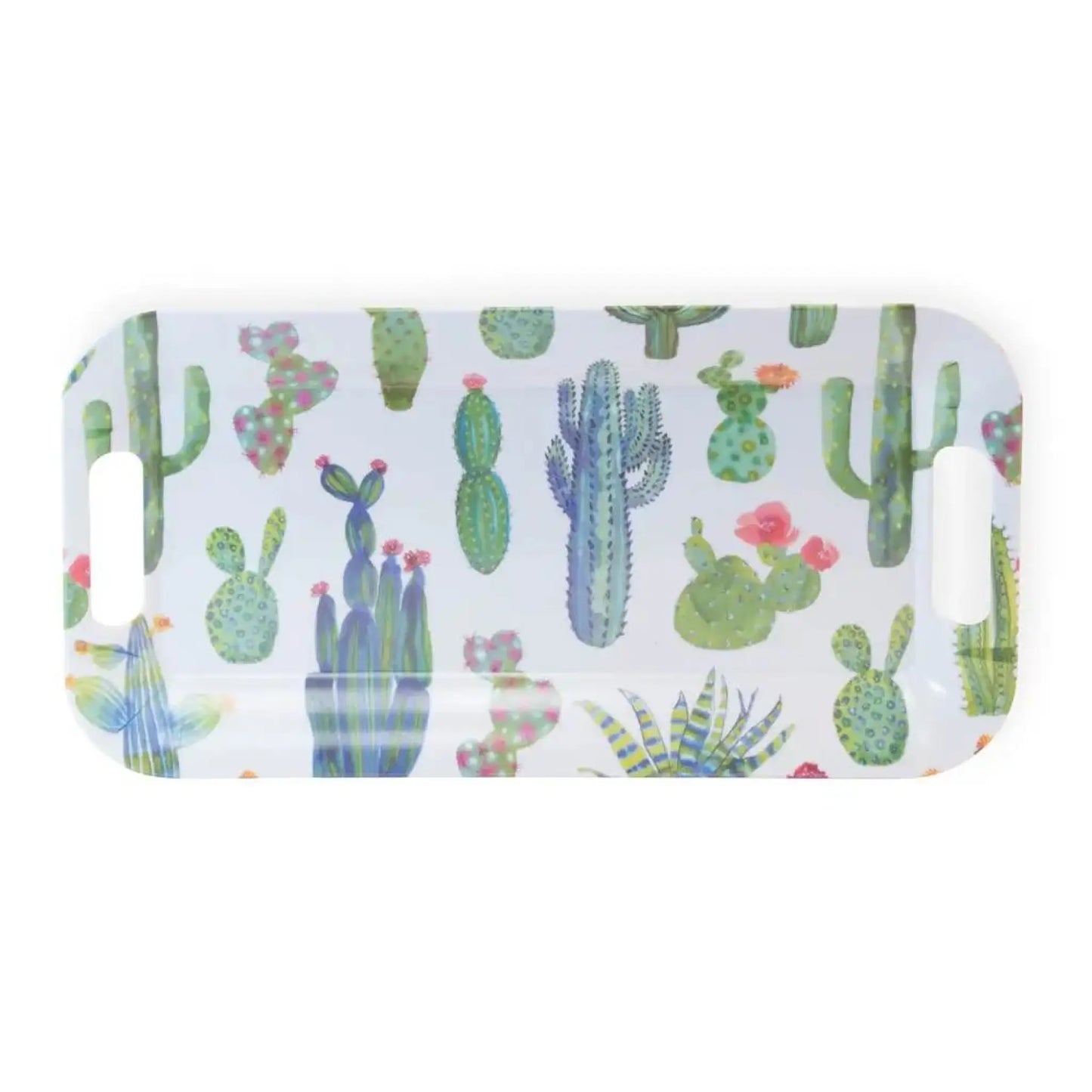 My Little Green Cactus Melamine Tray - Kitchen