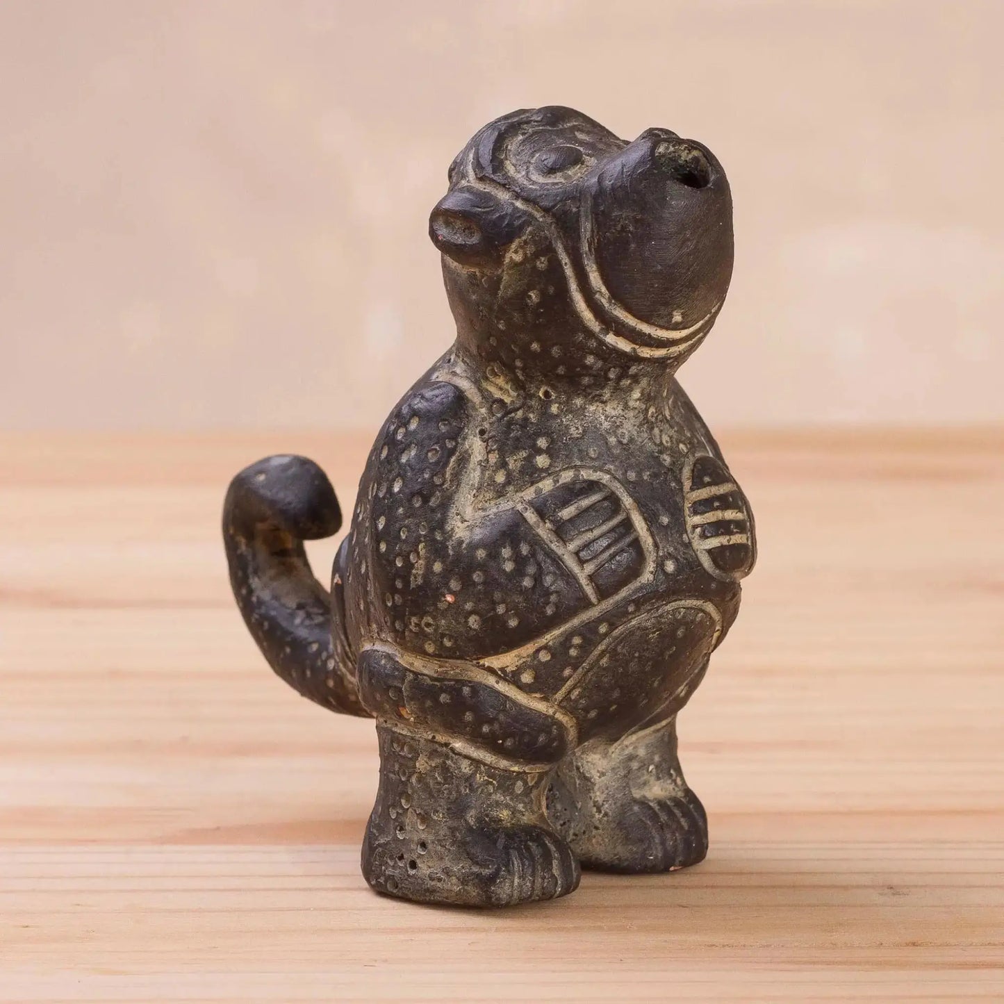 Little Howler Monkey - ceramic figurine - Art
