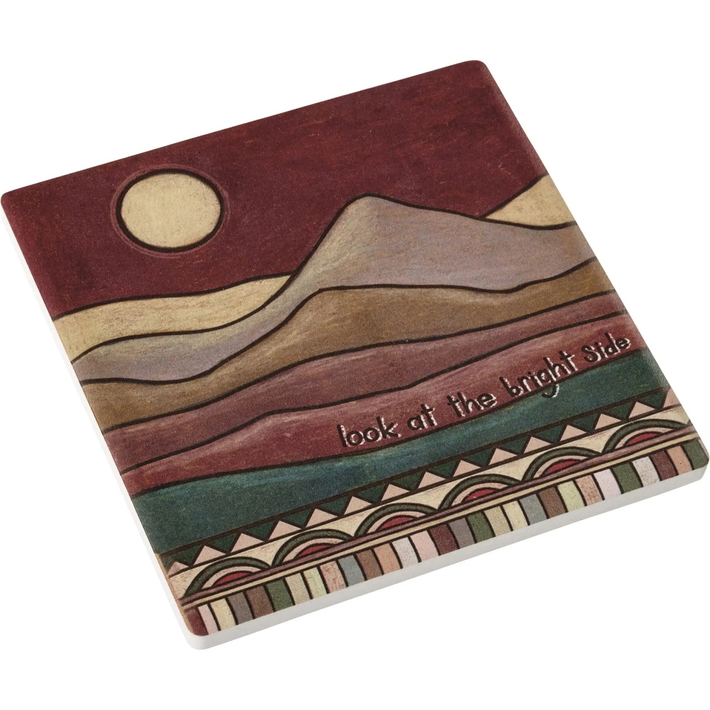 Look At The Bright Side coaster - Coaster