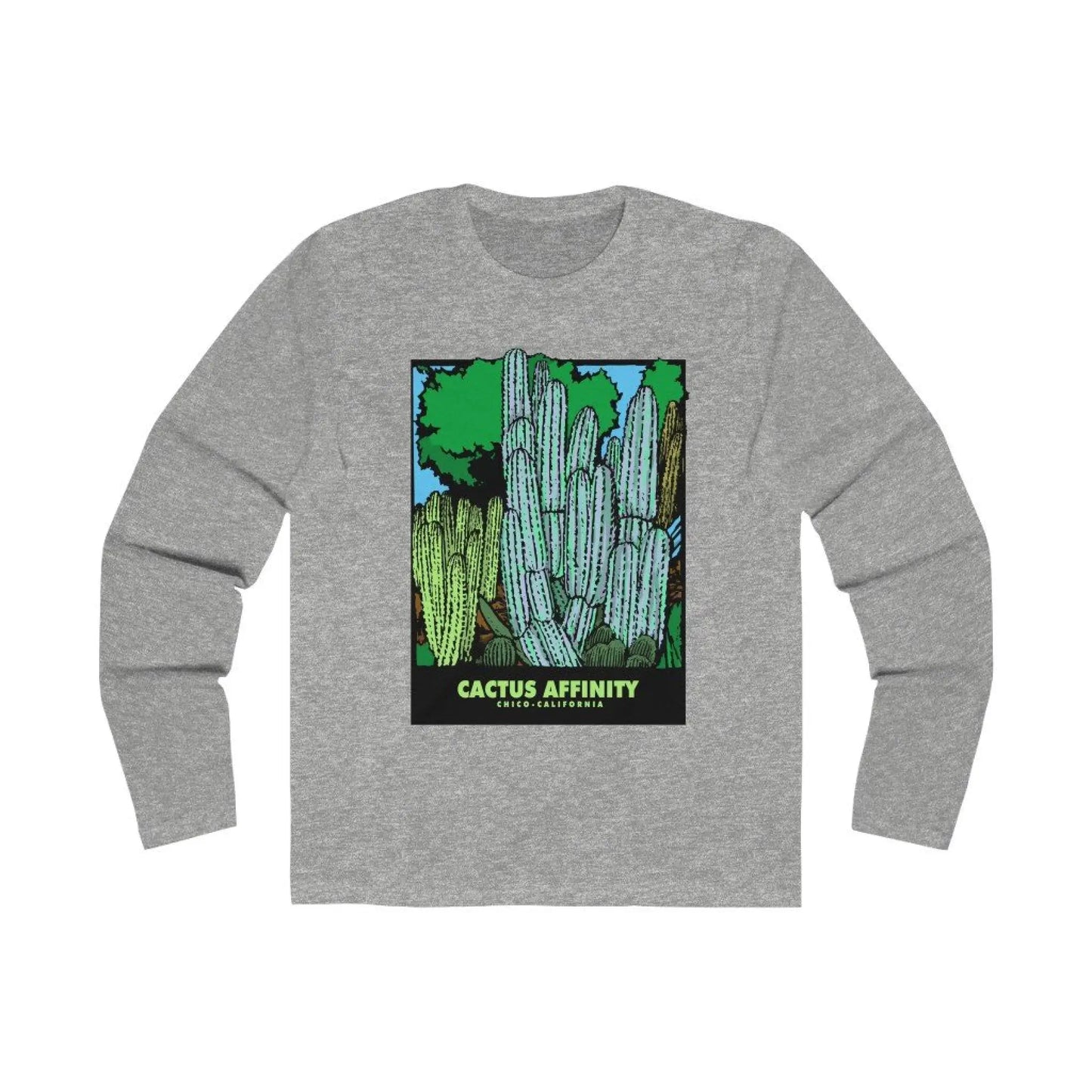 Men’s Long Sleeve Crew Tee - Chico - Solid Heather Grey / L