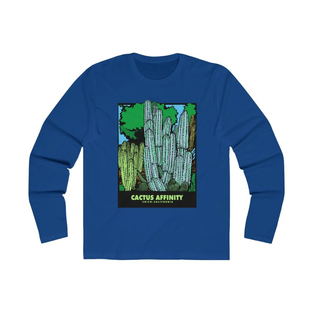 Men’s Long Sleeve Crew Tee - Chico - Solid Royal / S