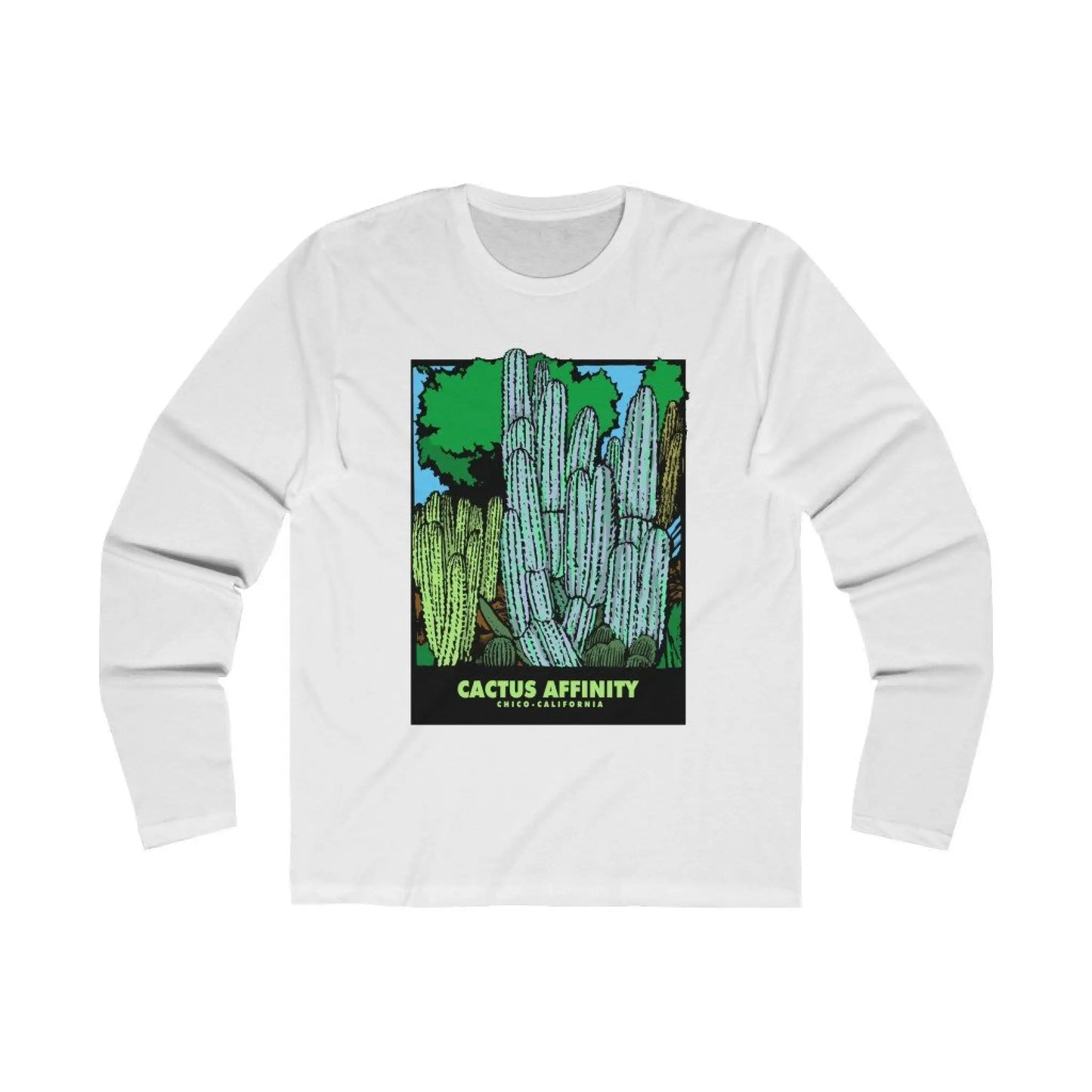 Men’s Long Sleeve Crew Tee - Chico - Solid White / S -