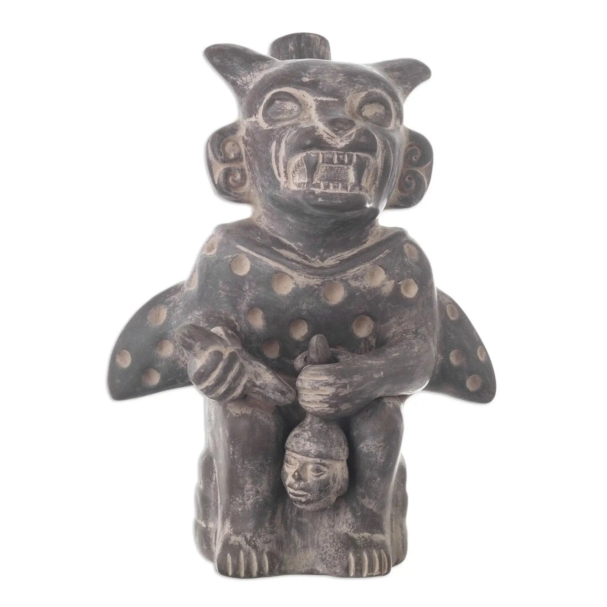 Moche Cutthroat - ceramic sculpture - Art