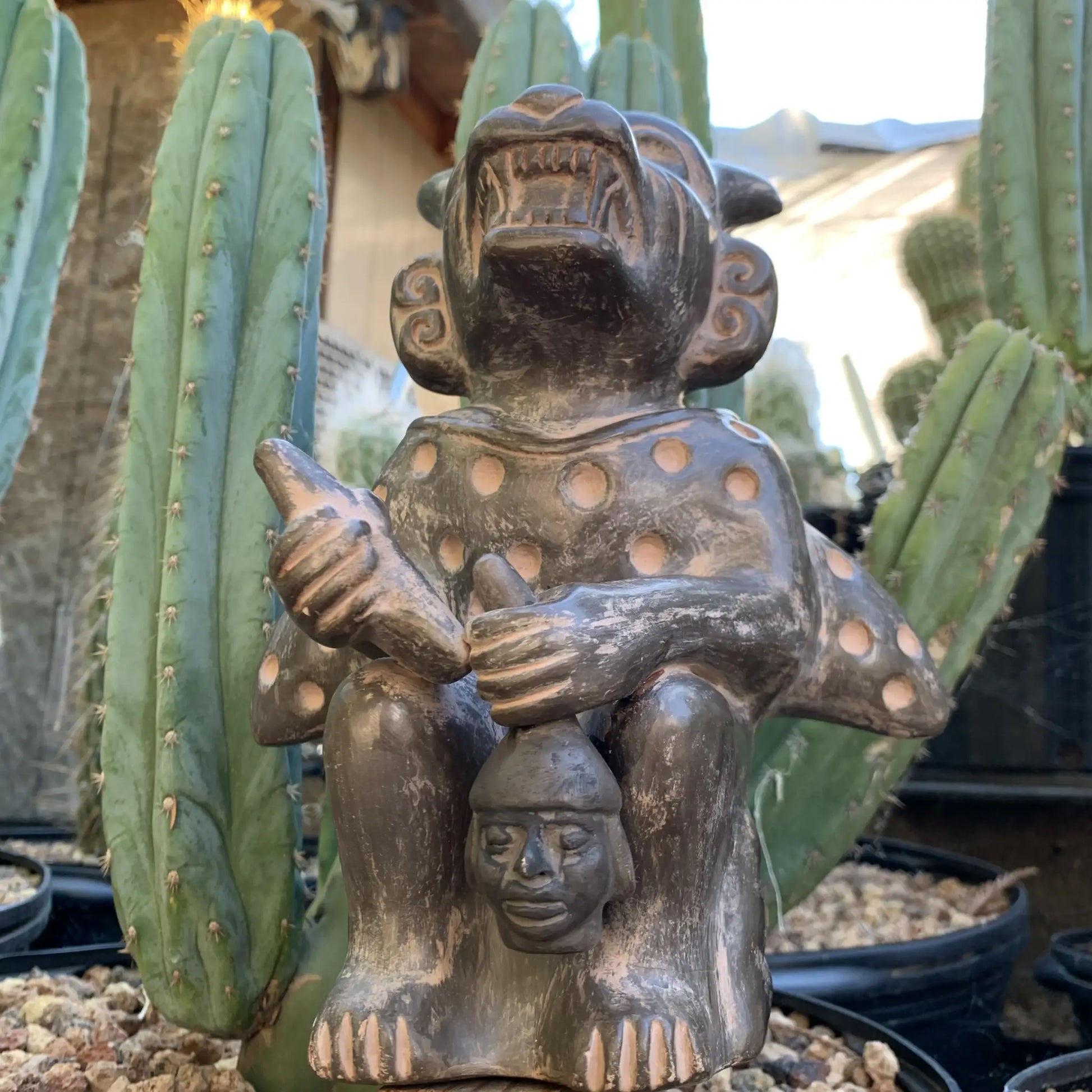 Moche Cutthroat - ceramic sculpture - Art