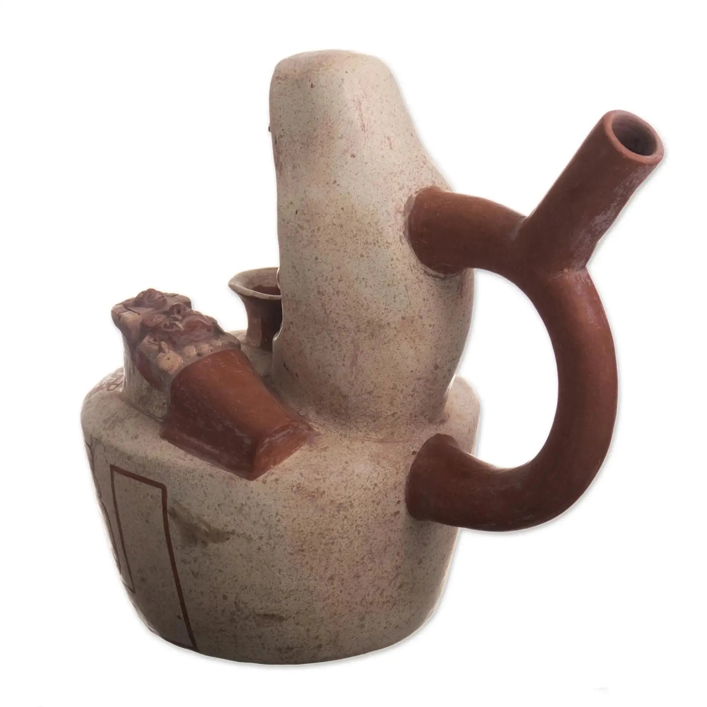 Moche Medicine Man - Peru Archaeology Replica Vessel - Art