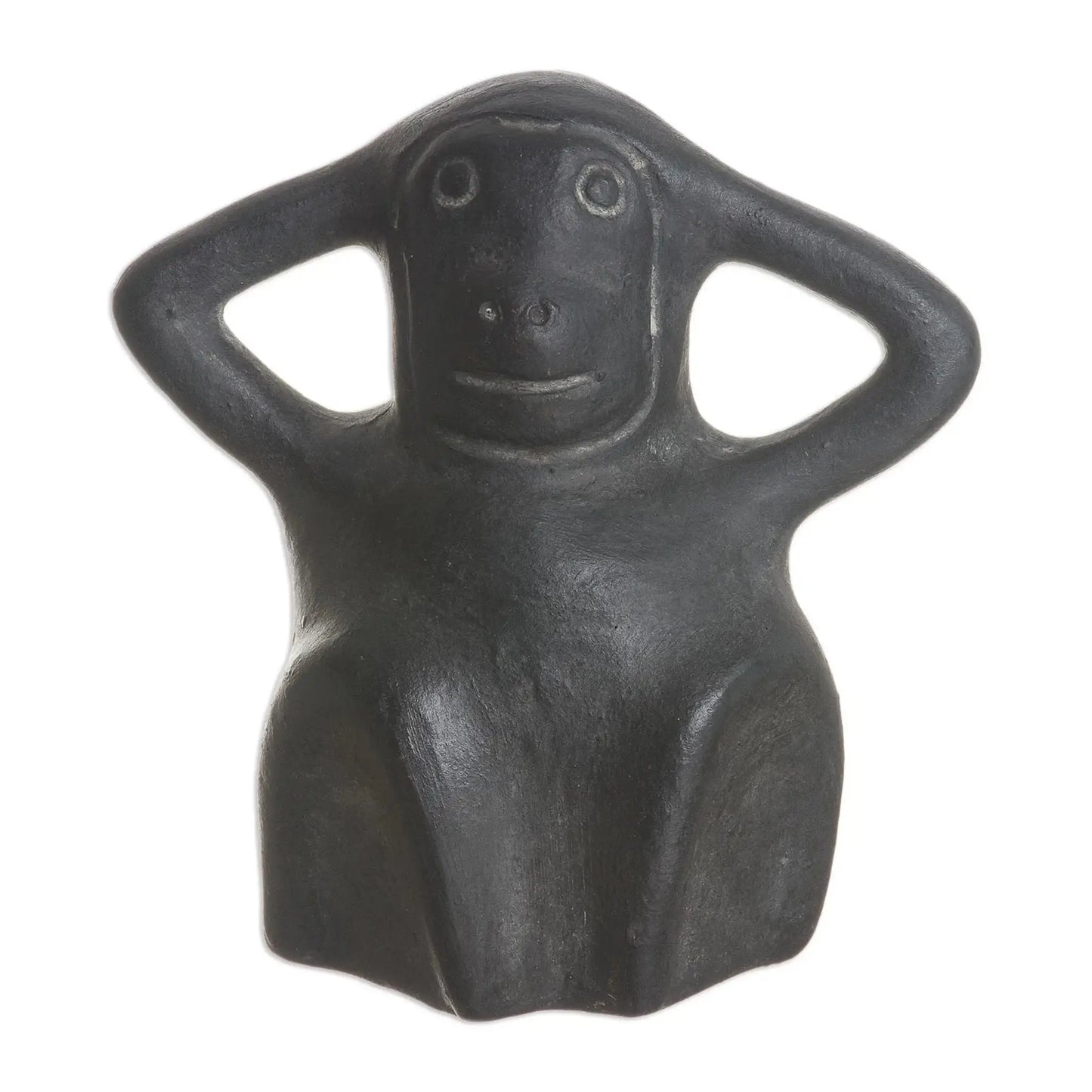 Mochica Monkey - Chavin ceramic sculpture - Art