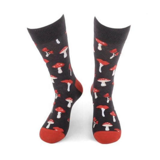 Amanita Mushrooms - socks - Socks
