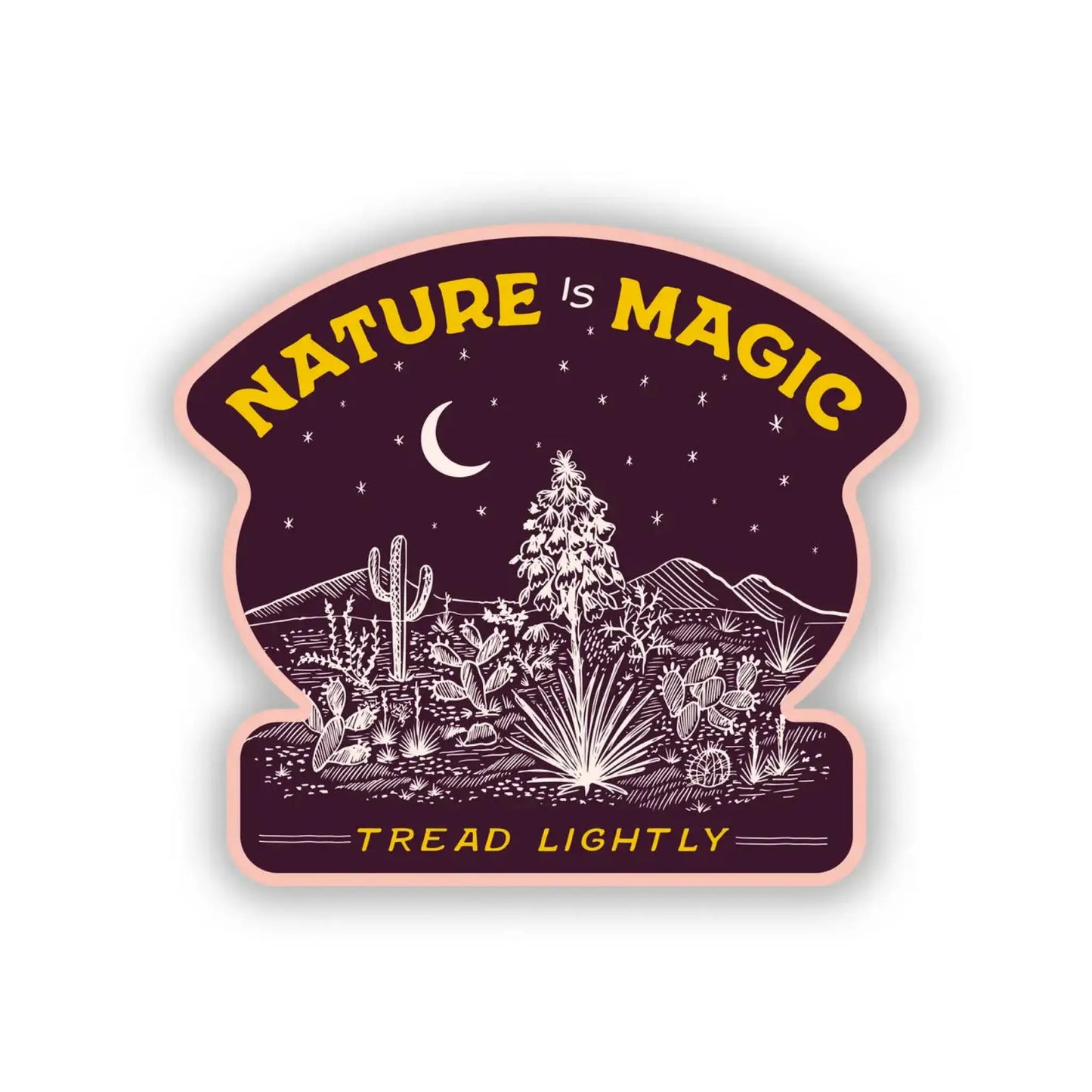Nature is Magic Tread Lightly sticker - Sticker