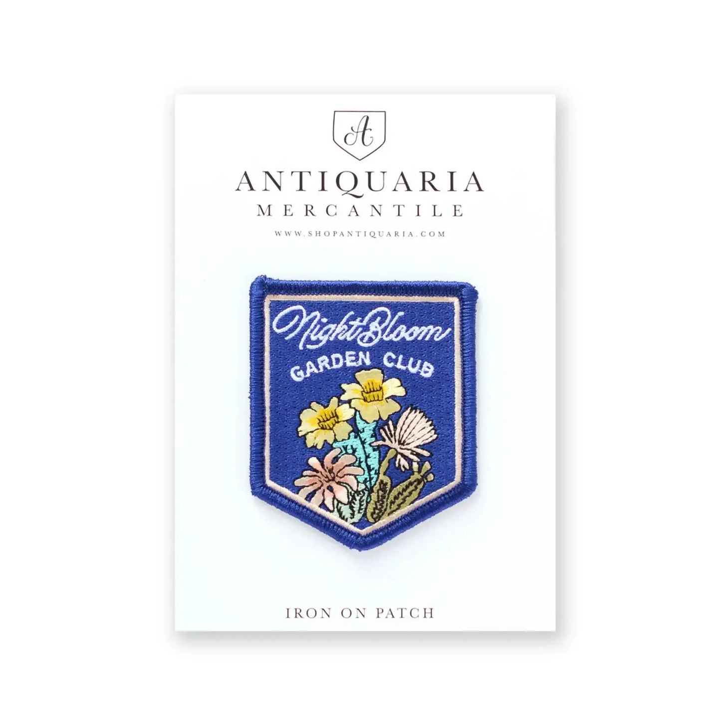 Night Bloom Garden Society embroidered patch - Patch