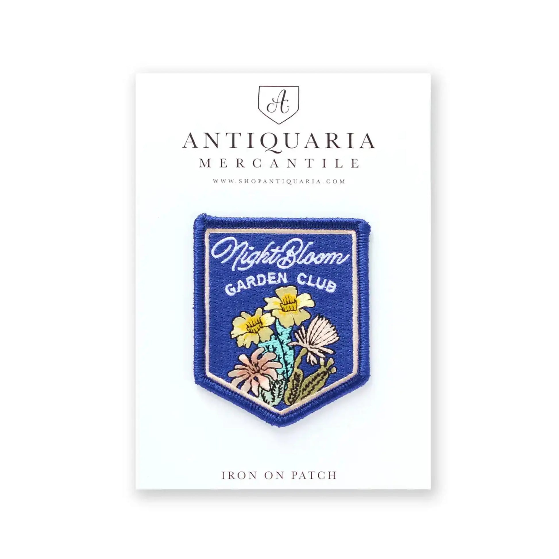 Night Bloom Garden Society embroidered patch - Patch