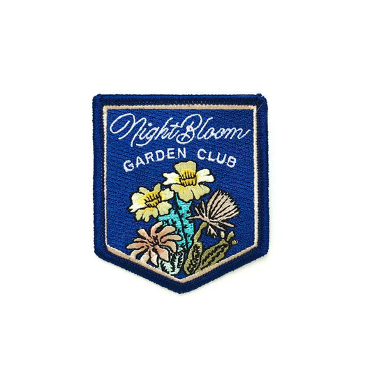 Night Bloom Garden Society embroidered patch - Patch