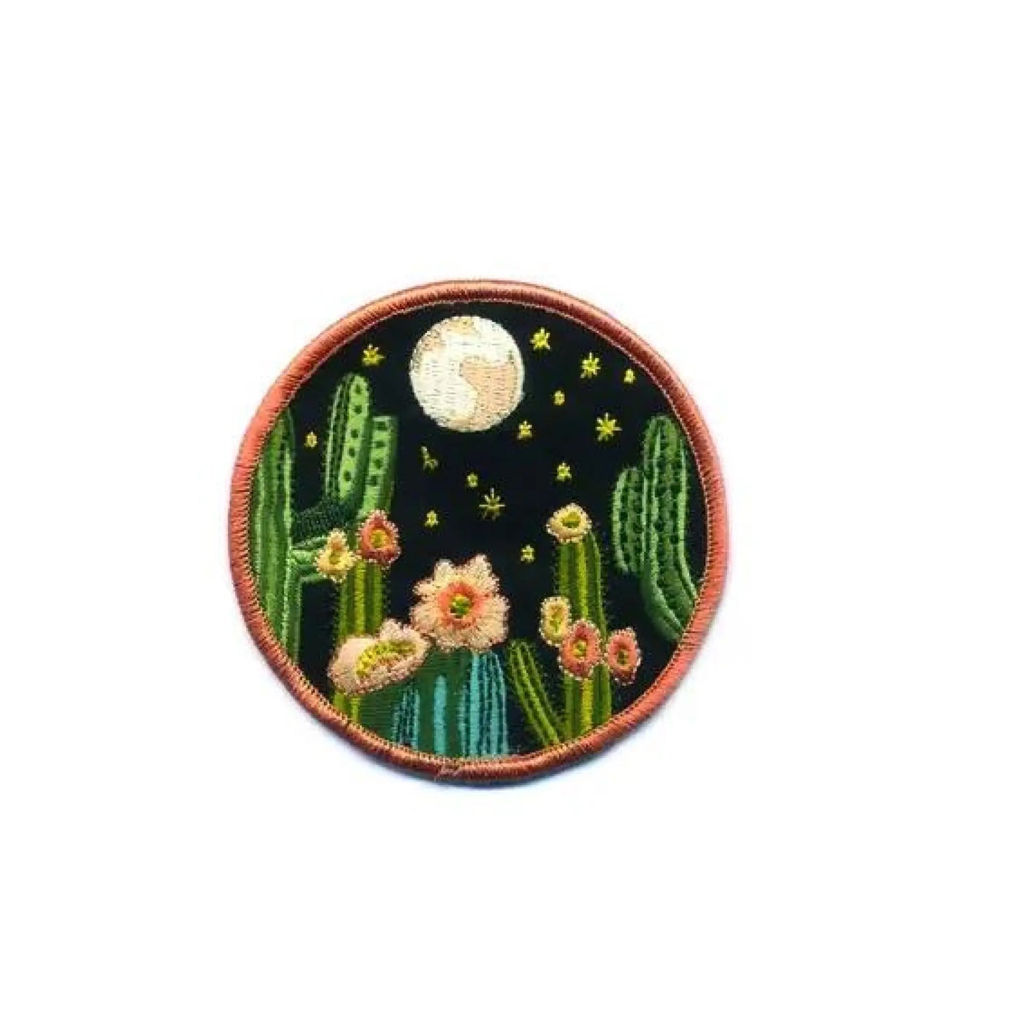 Night Cactus embroidered patch - Patch