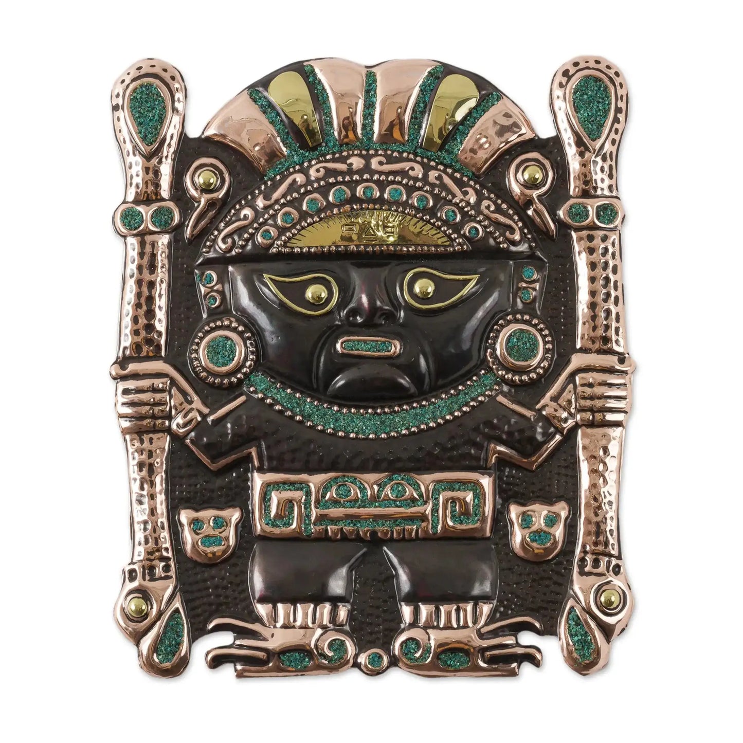 Ollantay - copper and bronze wall sculpture - Art
