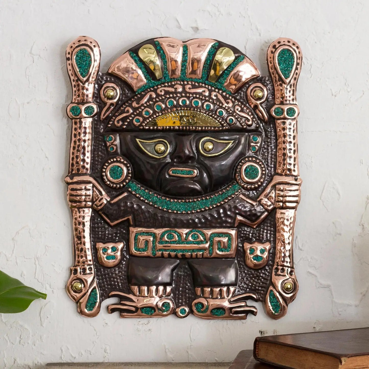Ollantay - copper and bronze wall sculpture - Art