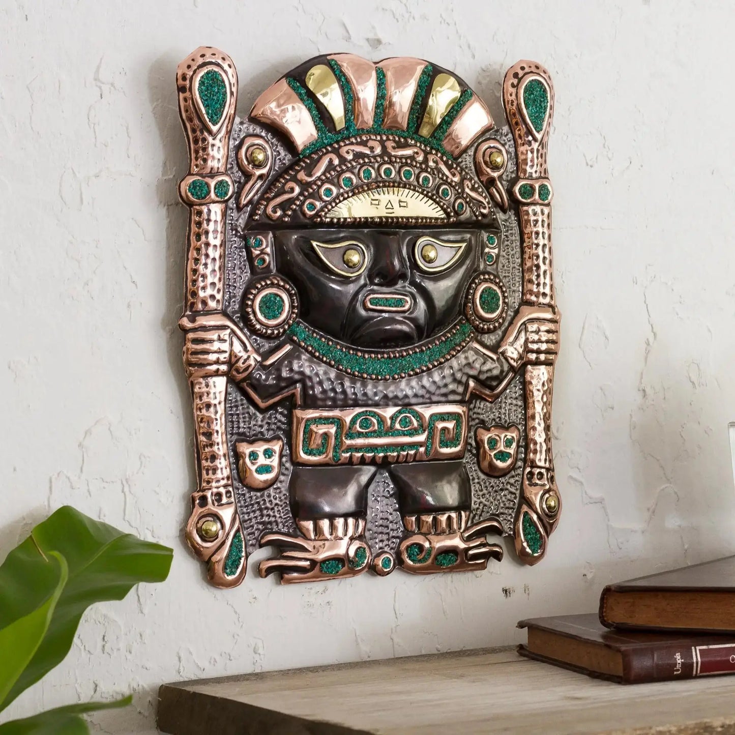Ollantay - copper and bronze wall sculpture - Art