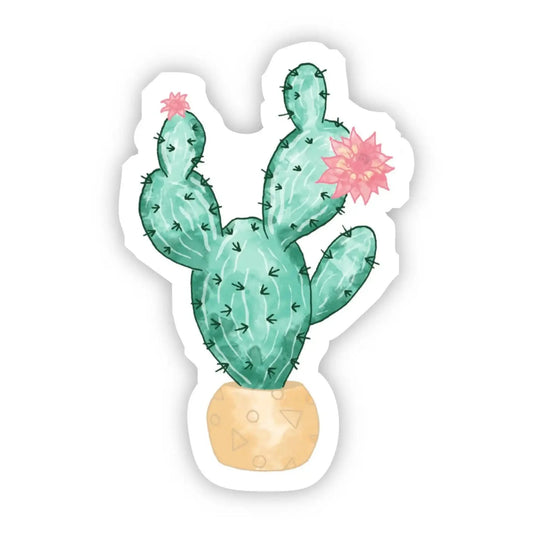 Opuntia Pink Flower sticker - Sticker