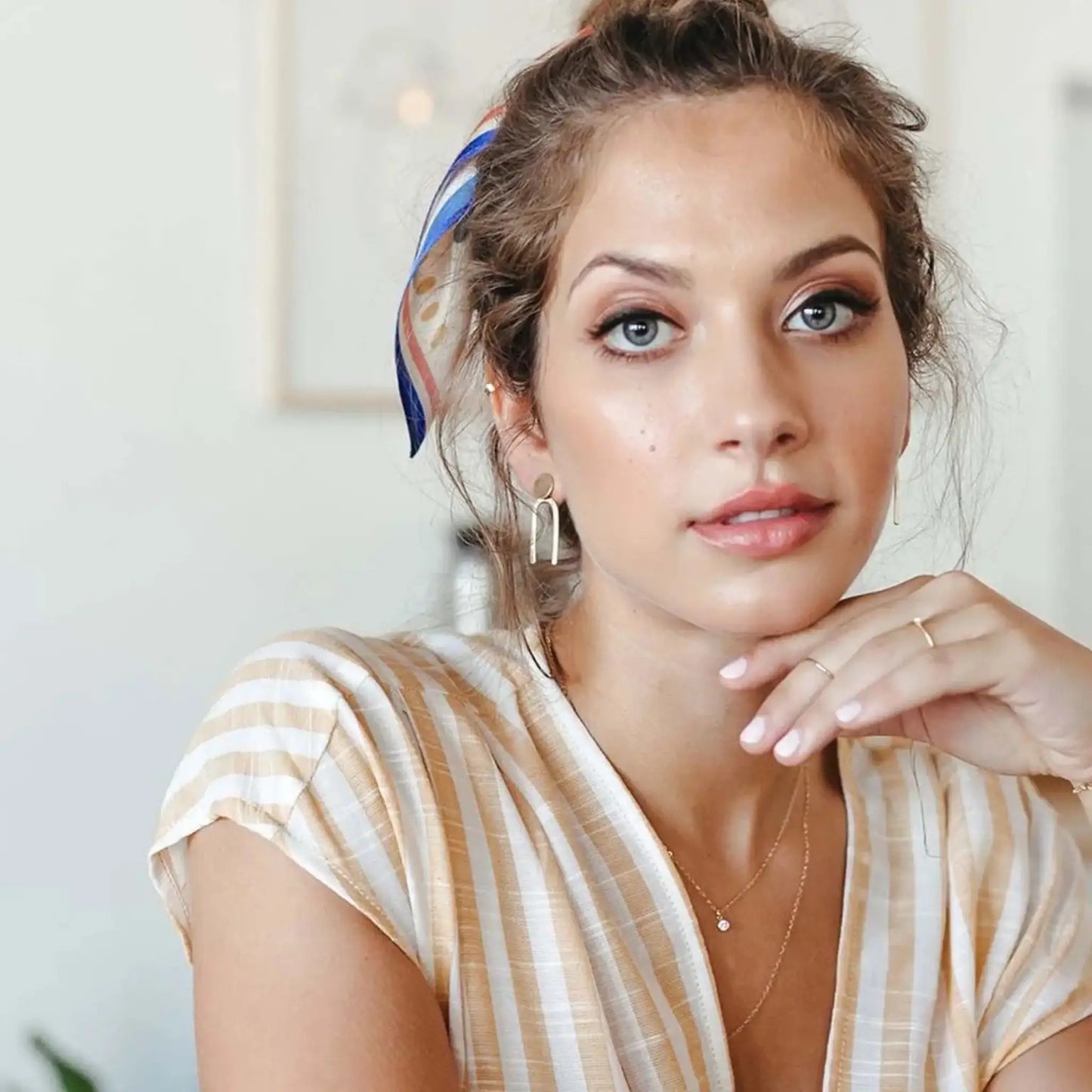 Southwest Cactus Silk Scarf