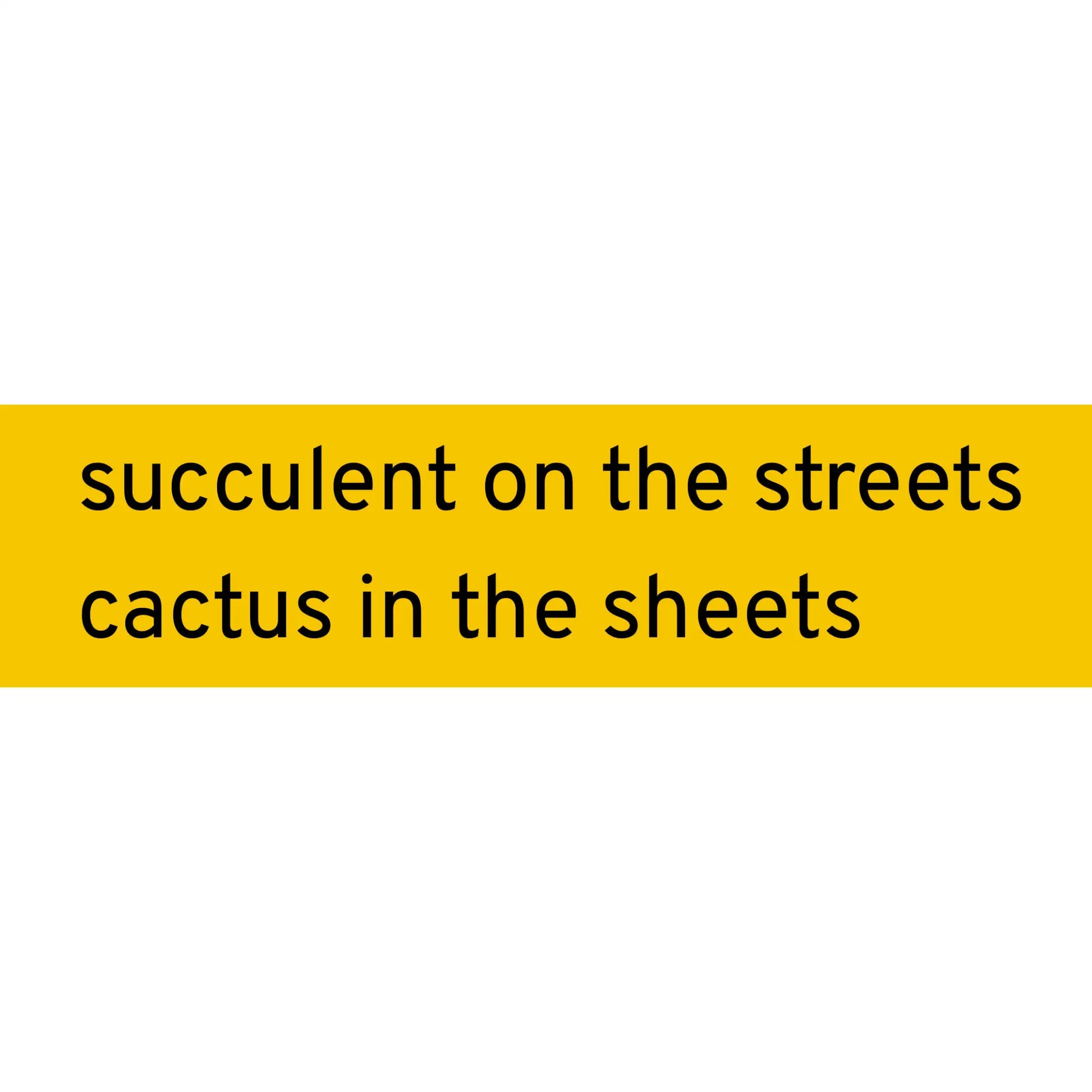 Succulent on the Streets sticker - Sticker