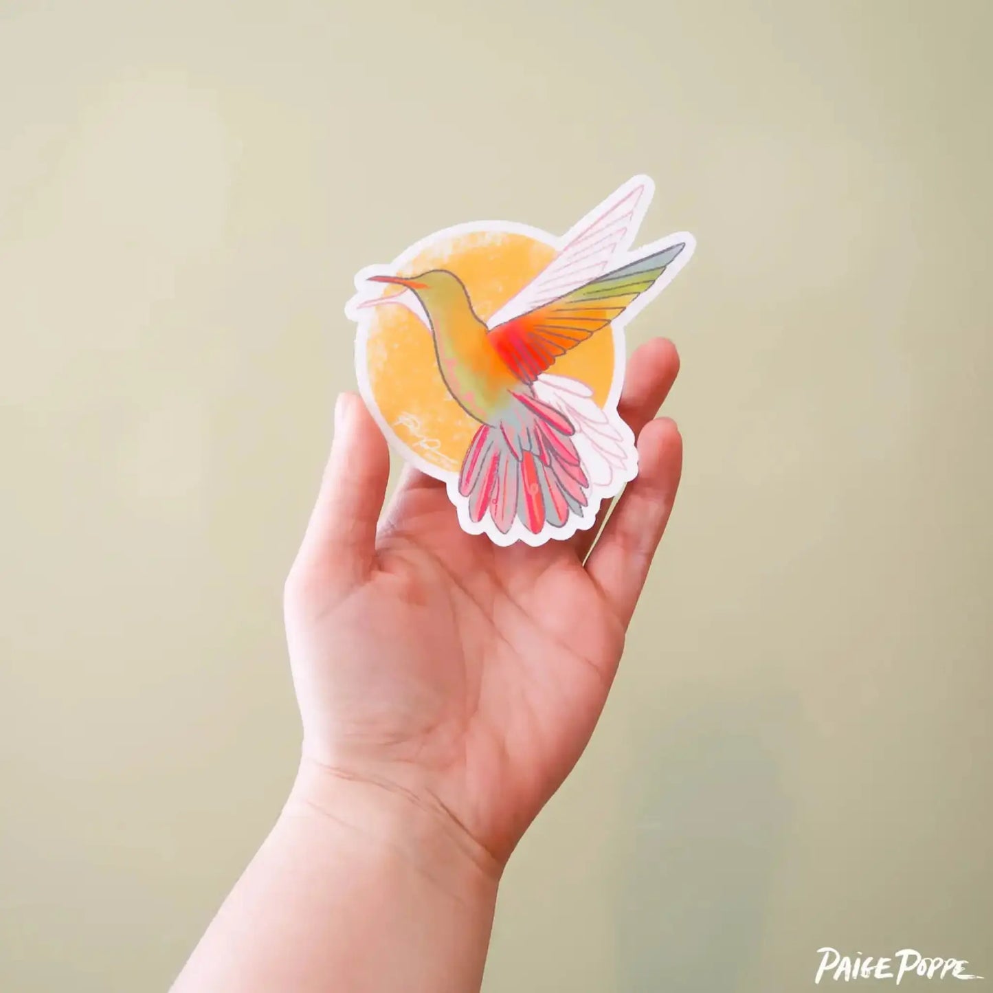 Sunshine Hummingbird sticker - Sticker