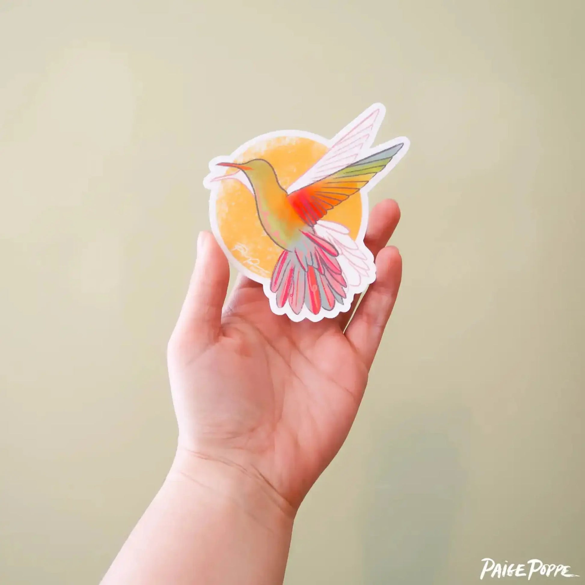 Sunshine Hummingbird sticker - Sticker