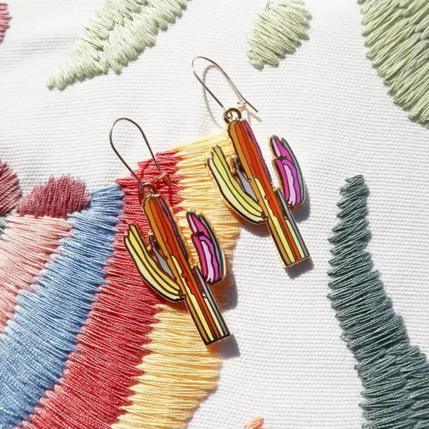 Technicolor Saguaro earrings - Jewelry