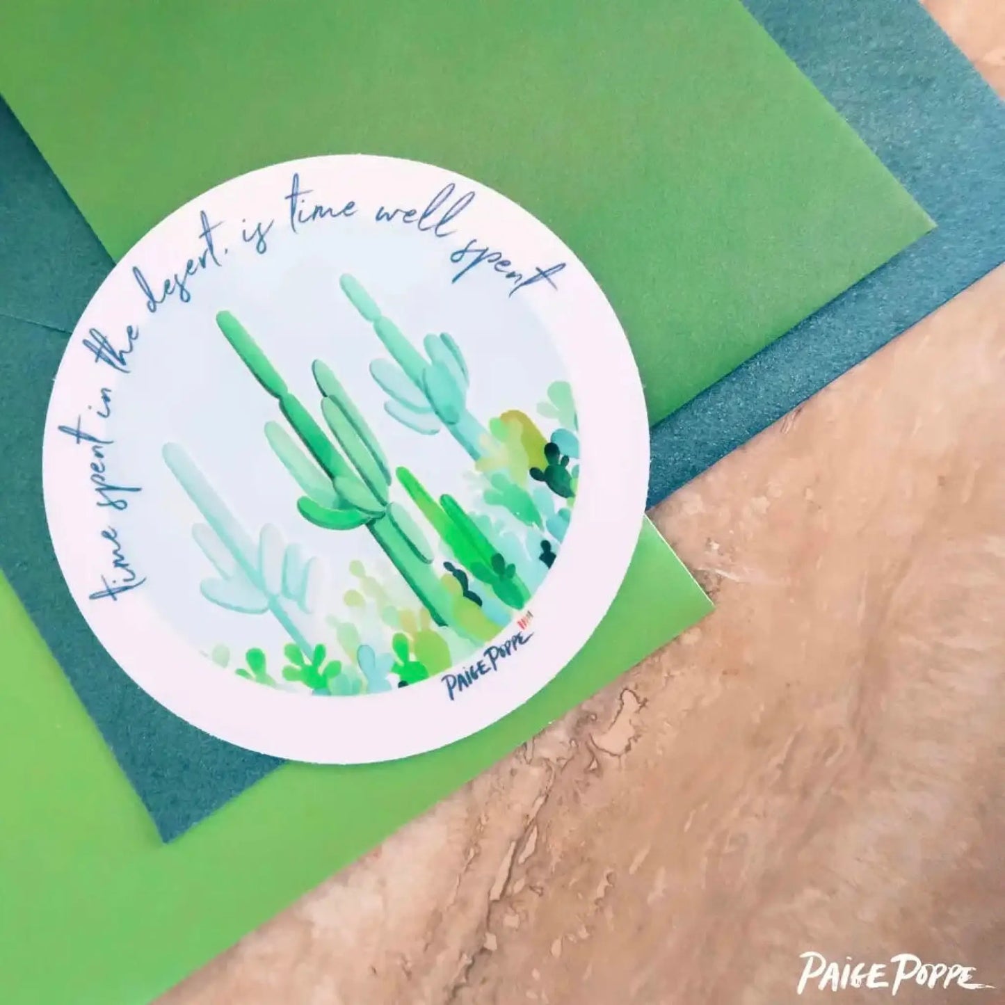 Time Spent in the Desert sticker - Sticker