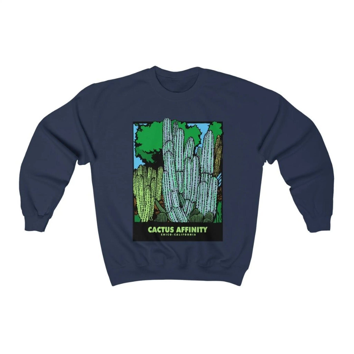 Unisex Heavy Blend™ Crewneck Sweatshirt - Chico - Navy / L