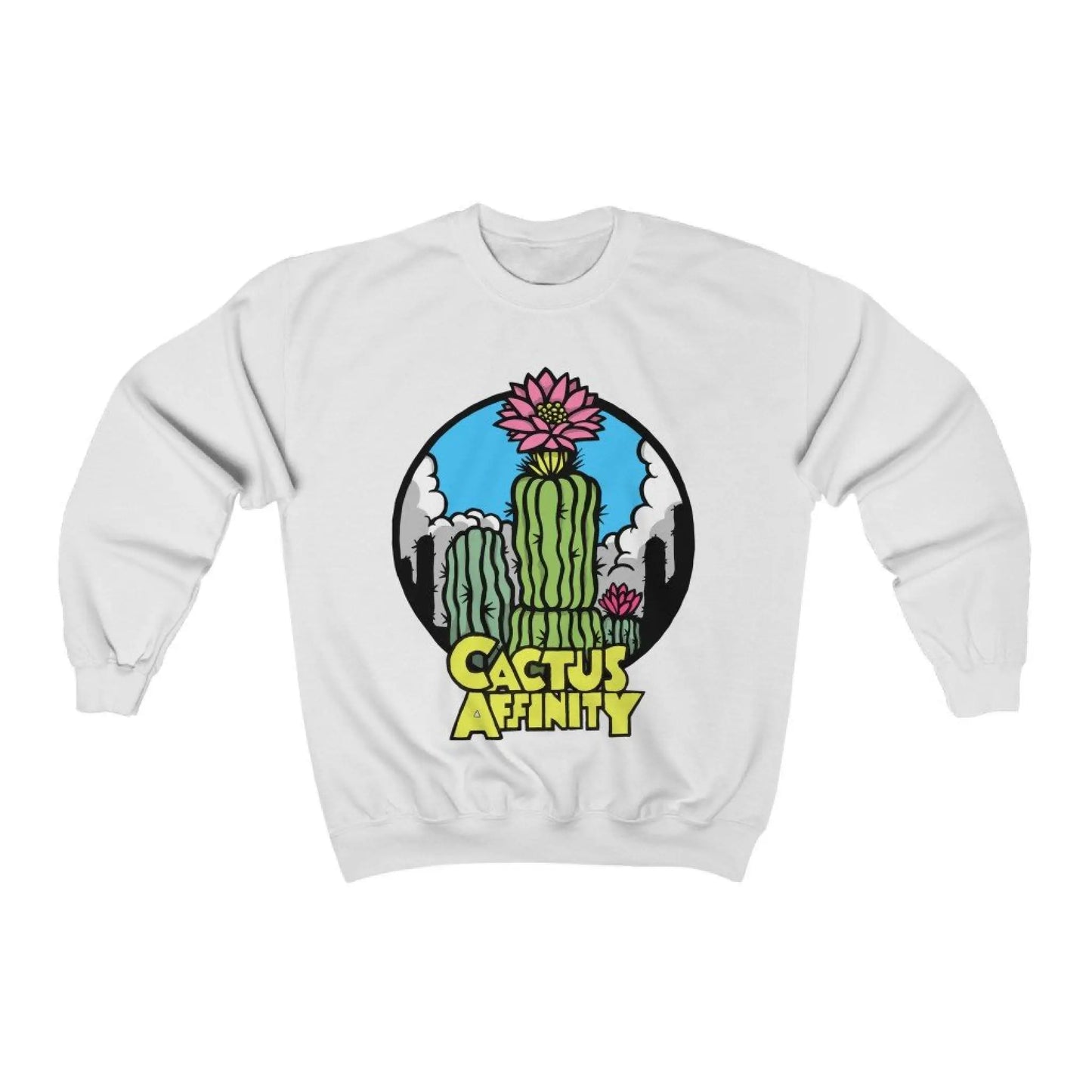 Unisex Heavy Blend™ Crewneck Sweatshirt - Logo - White / S