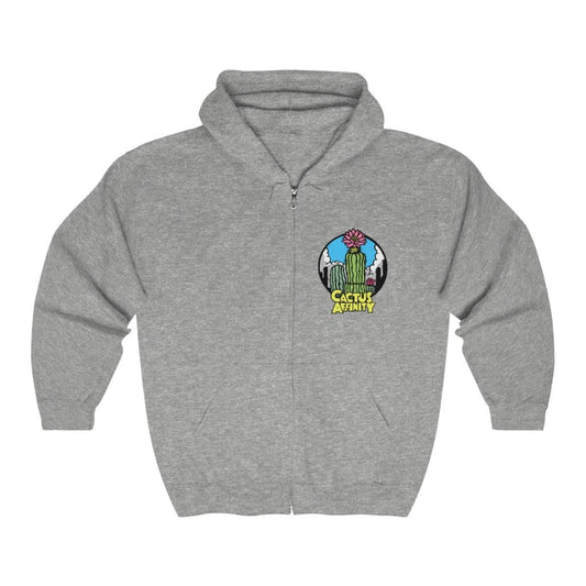 Unisex Heavy Blend™ Full Zip Hooded Sweatshirt - Logo - L /