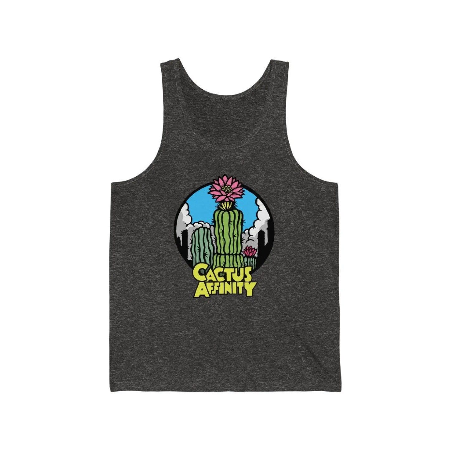 Unisex Jersey Tank - Logo - Charcoal Black TriBlend / XS