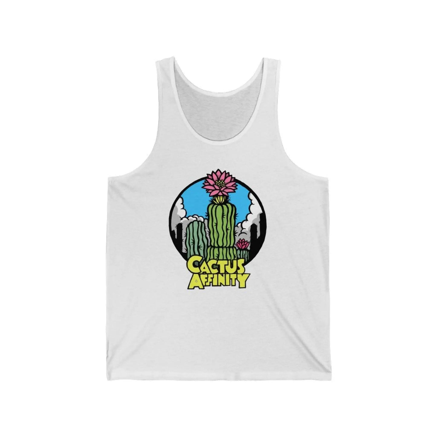 Unisex Jersey Tank - Logo - White / XS - Top
