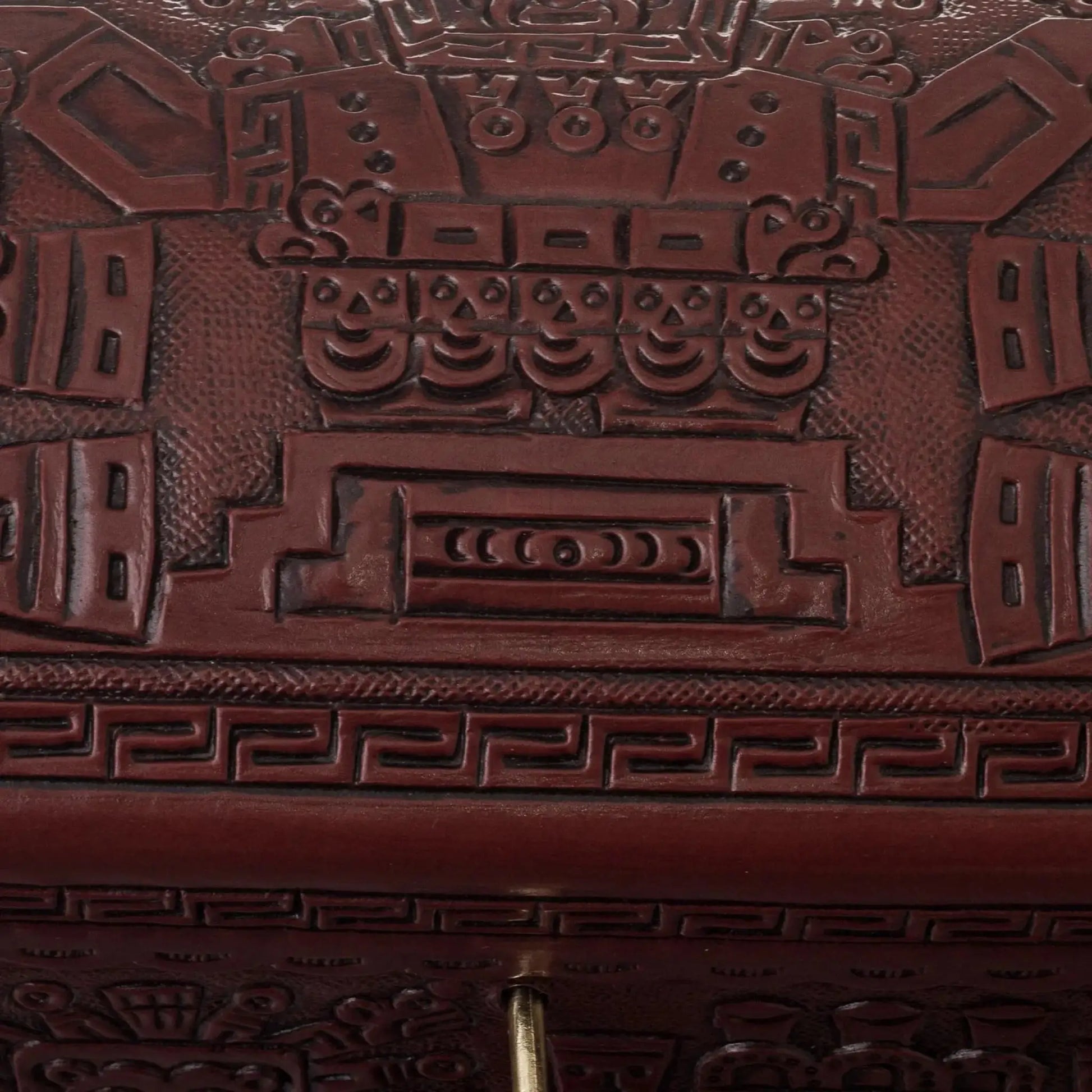 God of Wands - wood and leather jewelry chest - Art