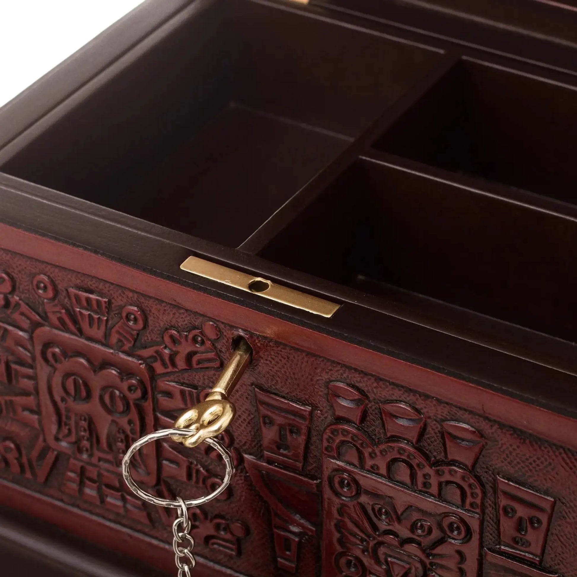 God of Wands - wood and leather jewelry chest - Art