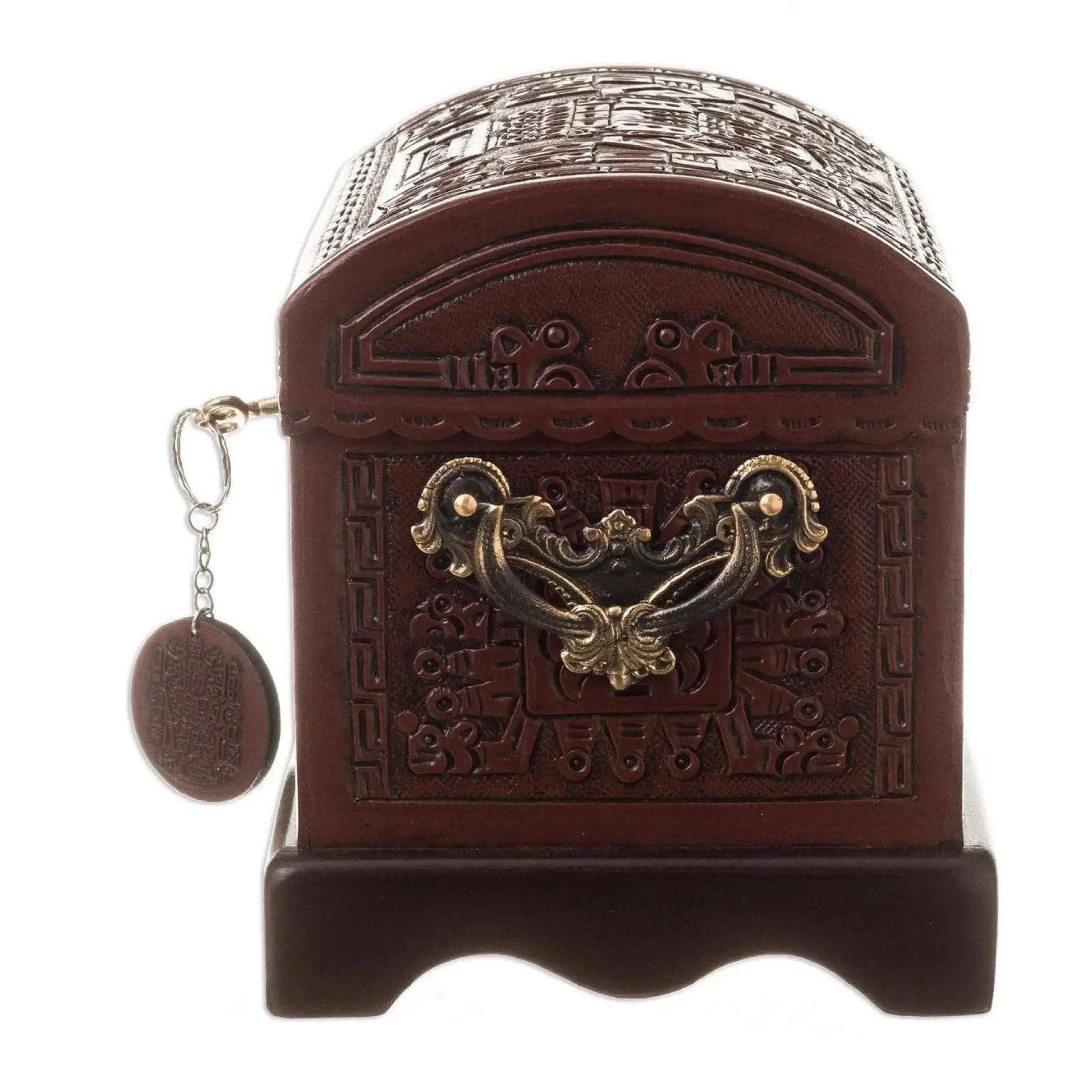 God of Wands - wood and leather jewelry chest - Art