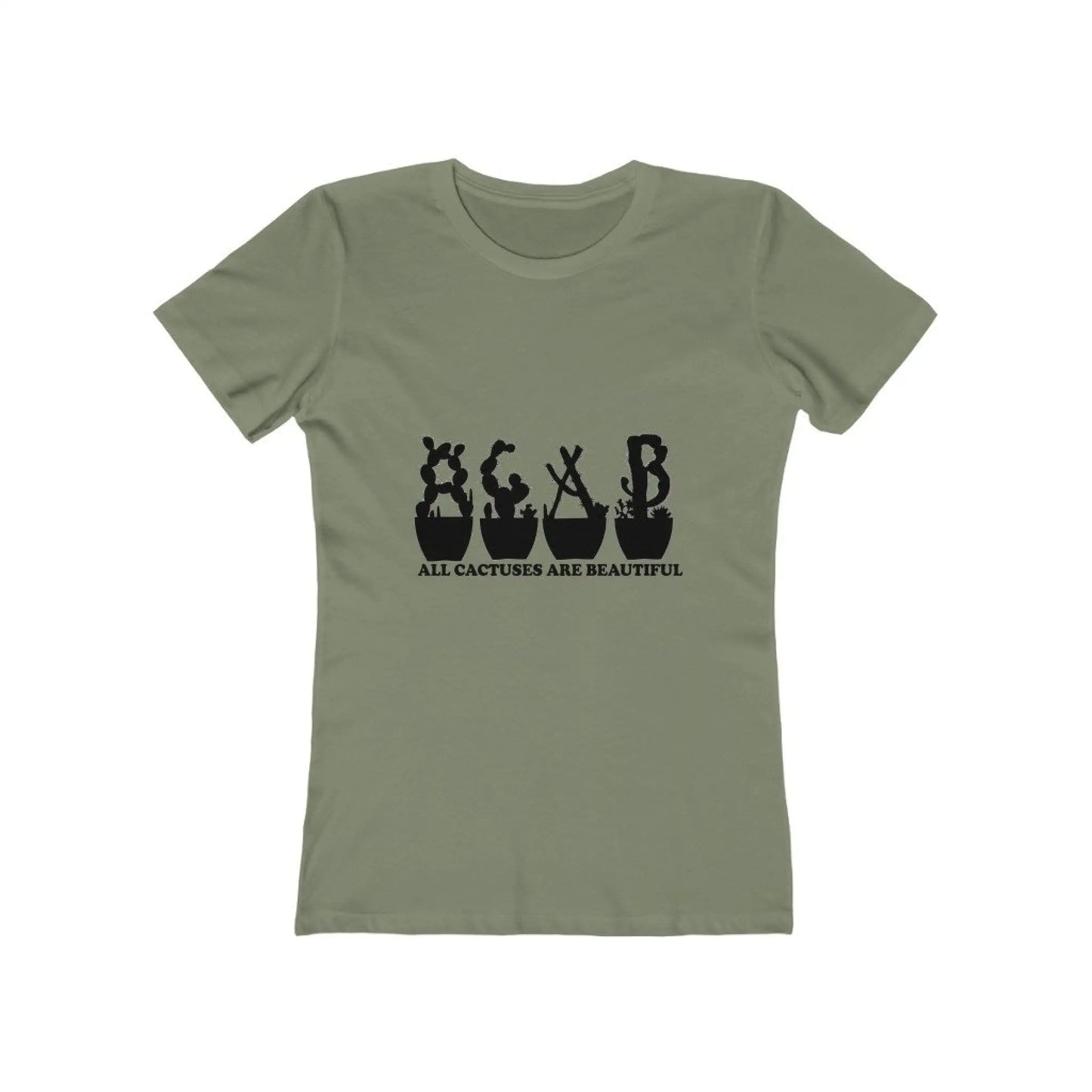 Women’s The Boyfriend Tee - All Cactuses Are Beautiful -