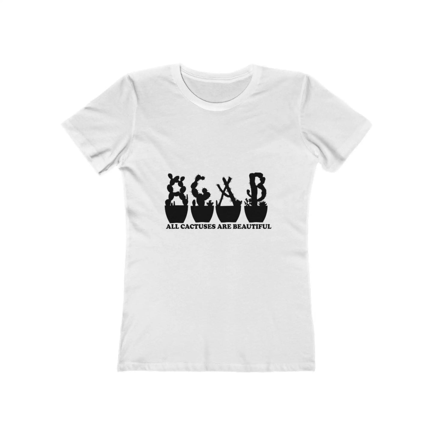 Women’s The Boyfriend Tee - All Cactuses Are Beautiful -