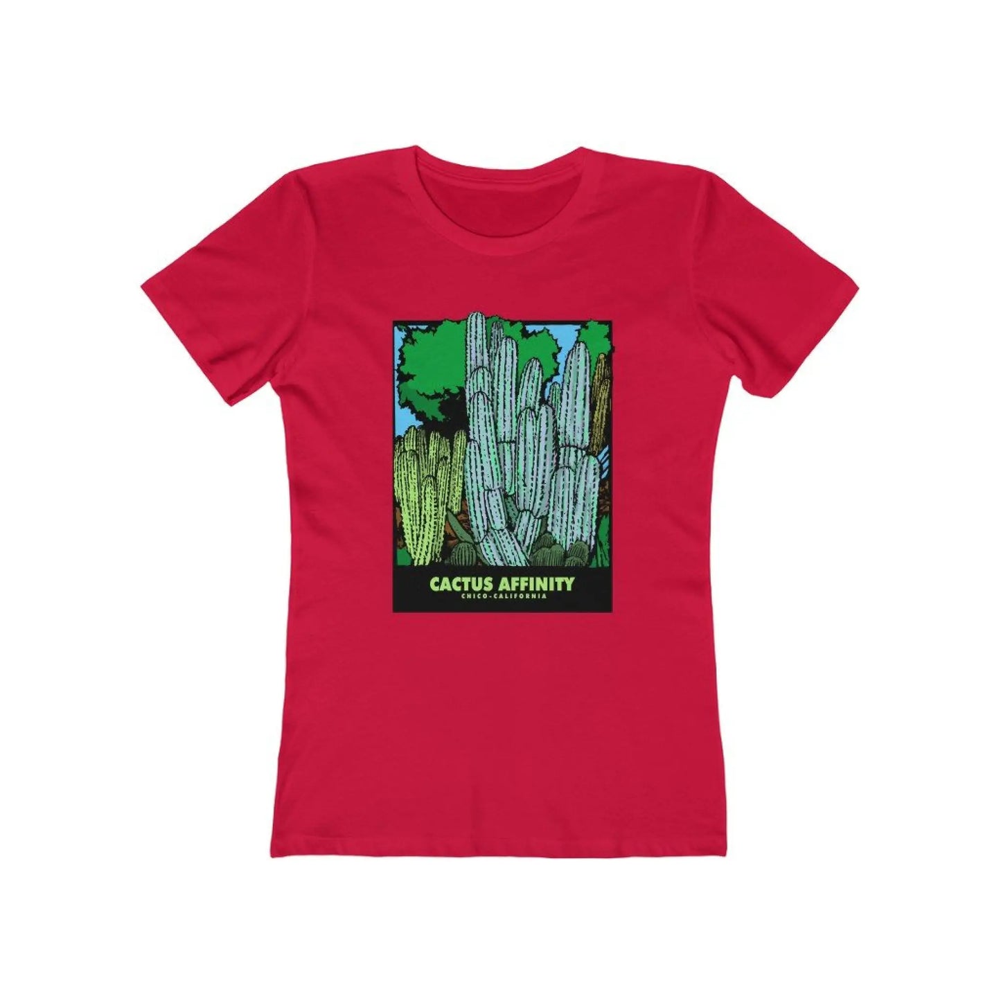 Women’s The Boyfriend Tee - Chico - Solid Red / S - T-Shirt