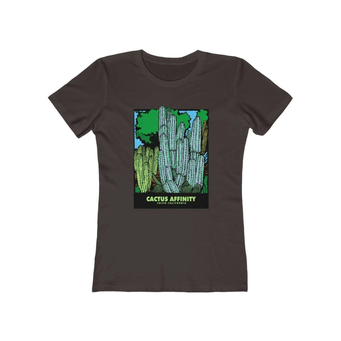 Women’s The Boyfriend Tee - Chico - Solid Dark Chocolate