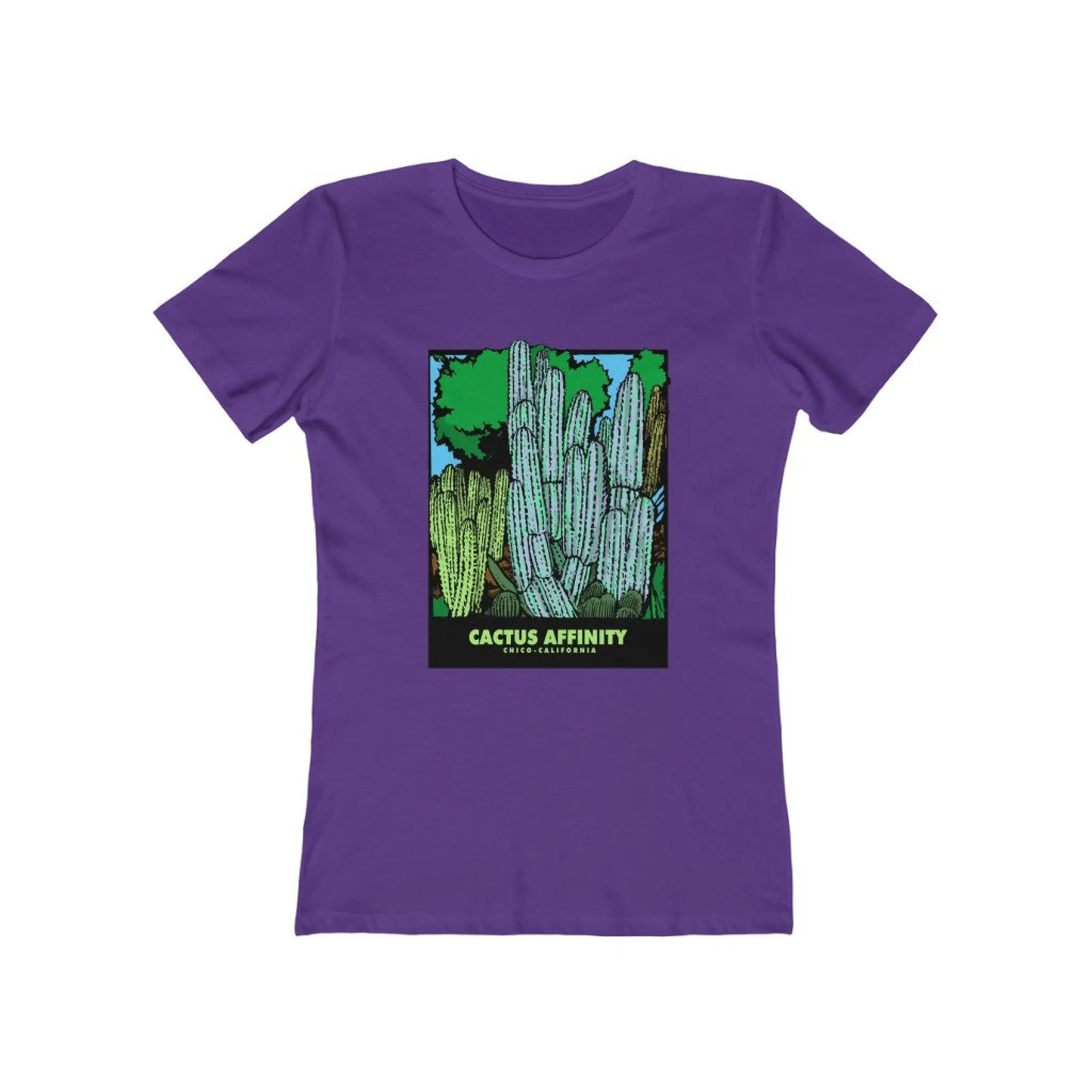 Women’s The Boyfriend Tee - Chico - Solid Purple Rush / L