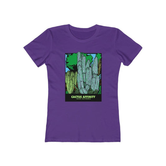 Women’s The Boyfriend Tee - Chico - Solid Purple Rush / L -