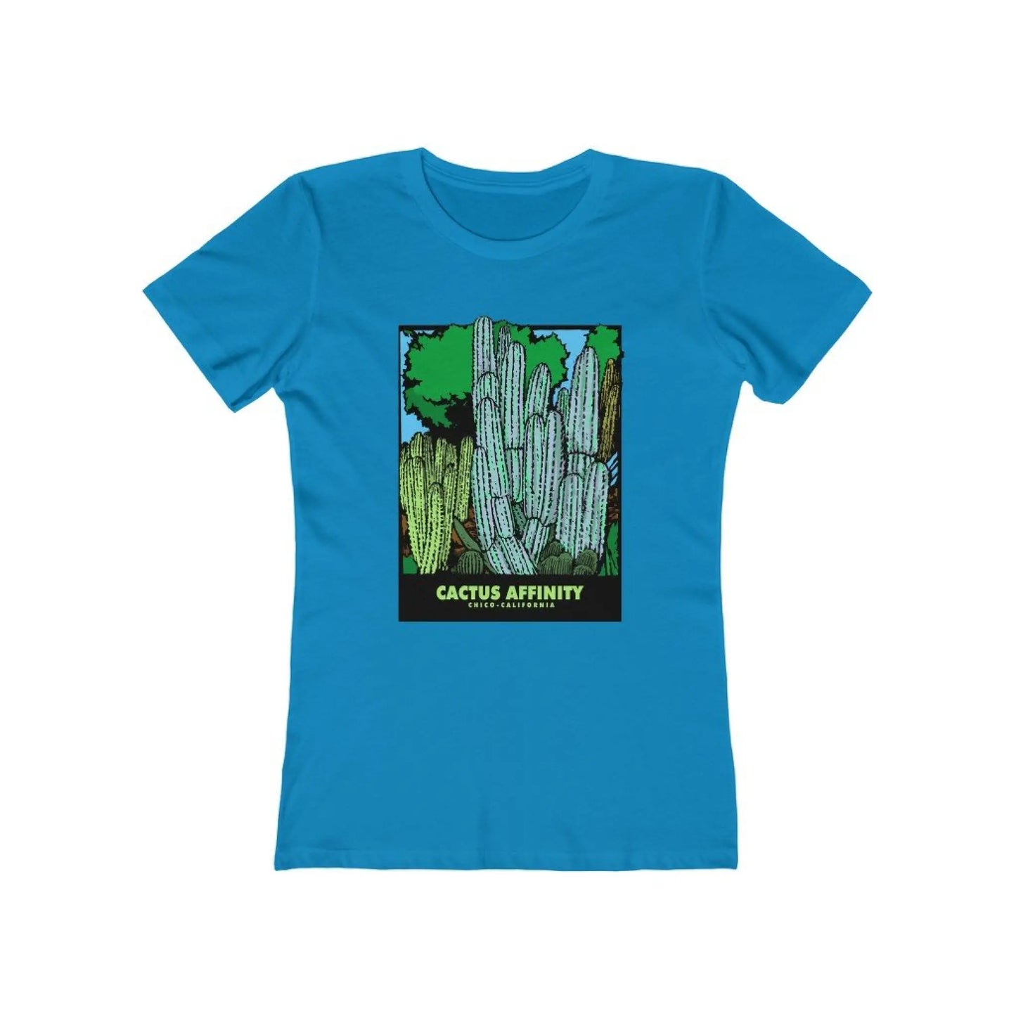 Women’s The Boyfriend Tee - Chico - Solid Turquoise / S