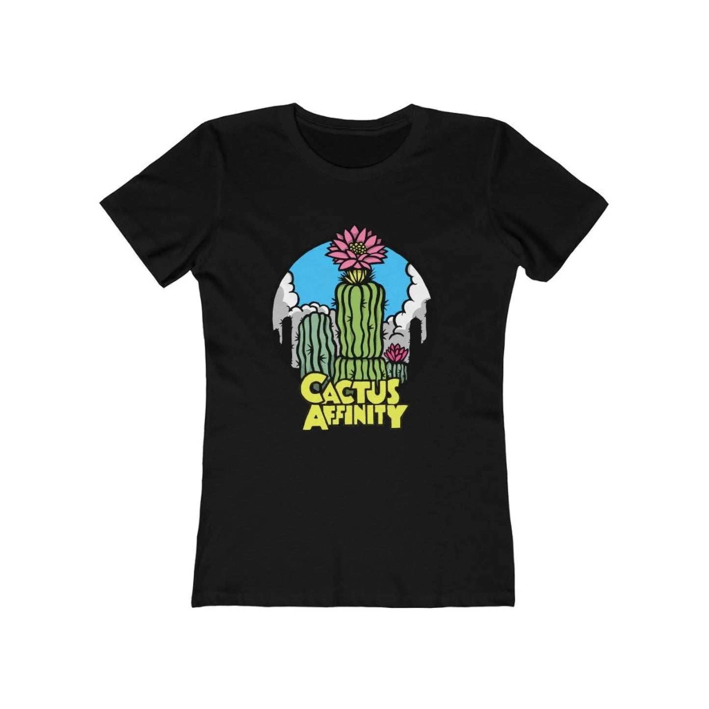 Women’s The Boyfriend Tee - Logo - Solid Black / S - T-Shirt